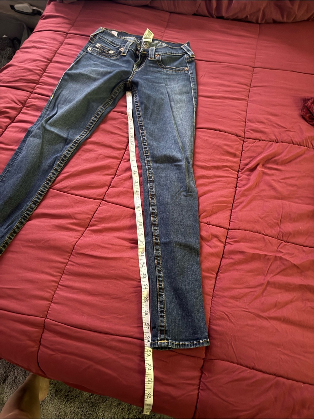 True Religion Women's Dark Indigo Boot Cut Jeans